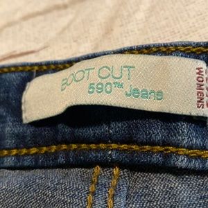 Levi’s 590 flare leg denim jeans size 18